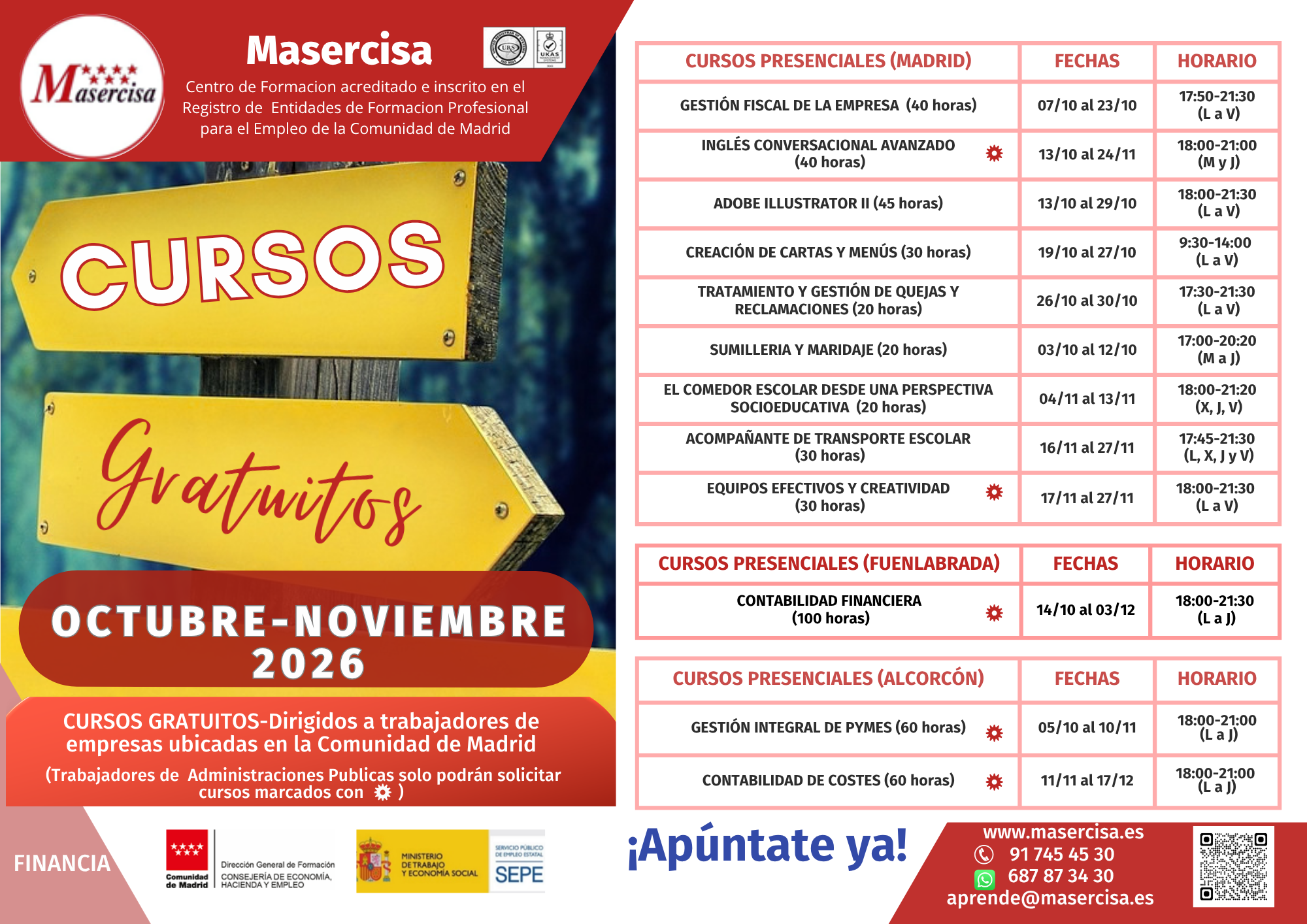Cursos Octubre noviembre